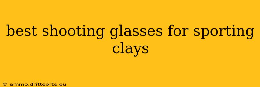 best shooting glasses for sporting clays