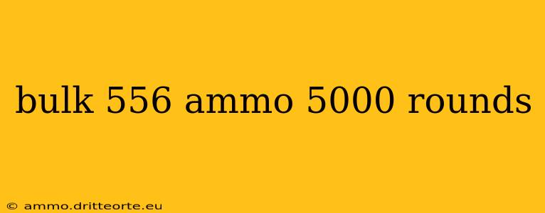 bulk 556 ammo 5000 rounds