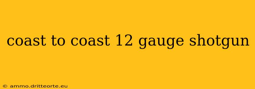 coast to coast 12 gauge shotgun