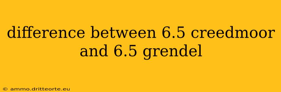 difference between 6.5 creedmoor and 6.5 grendel