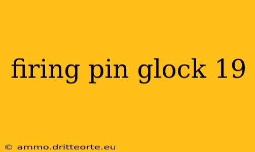 firing pin glock 19