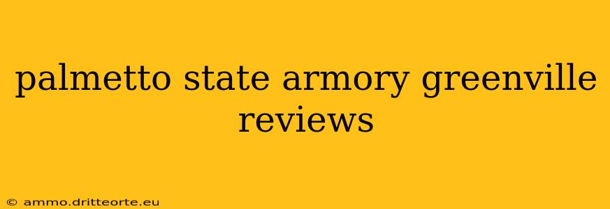 palmetto state armory greenville reviews