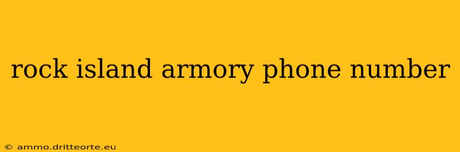 rock island armory phone number